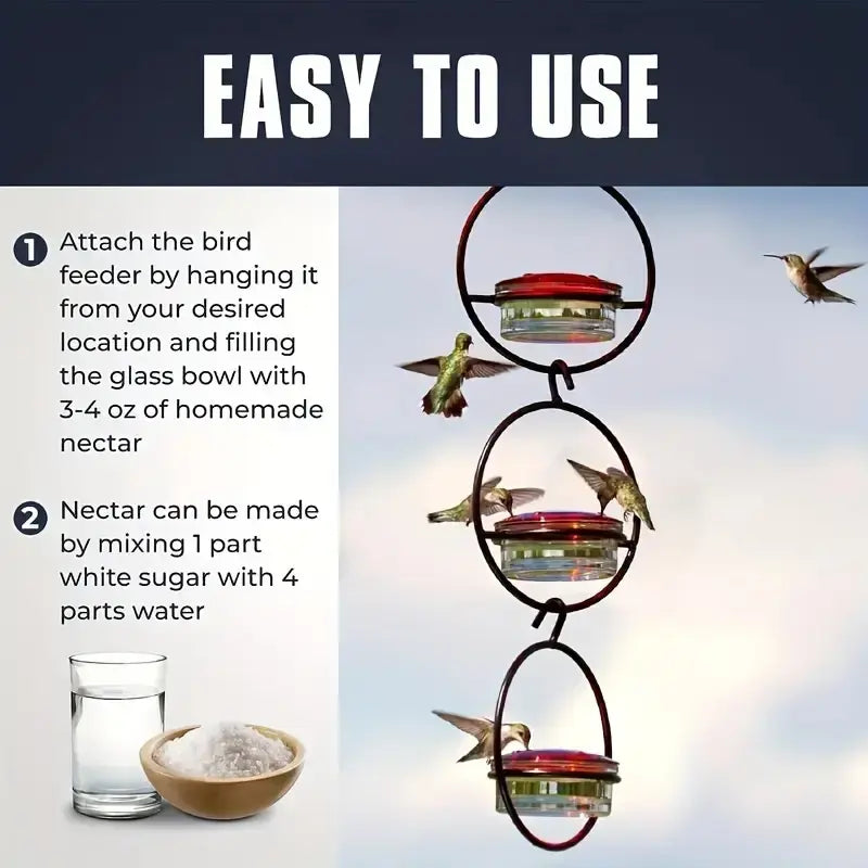 Beautiful Hanging Hummingbird Feeders