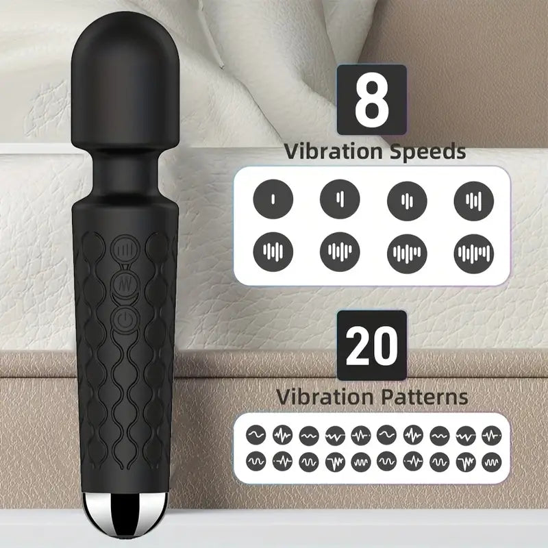 Rechargeable 20-Frequency AV Stick Vibrator