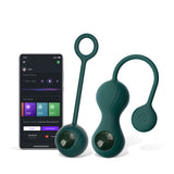 Crystal Duo App-Controlled Vibrating Kegel Ball Set