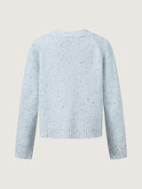 Designer fashion style casual loose simple sweater with side slits